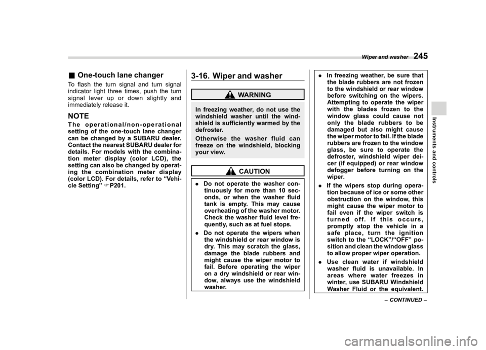 SUBARU FORESTER 2022  Owners Manual �������
