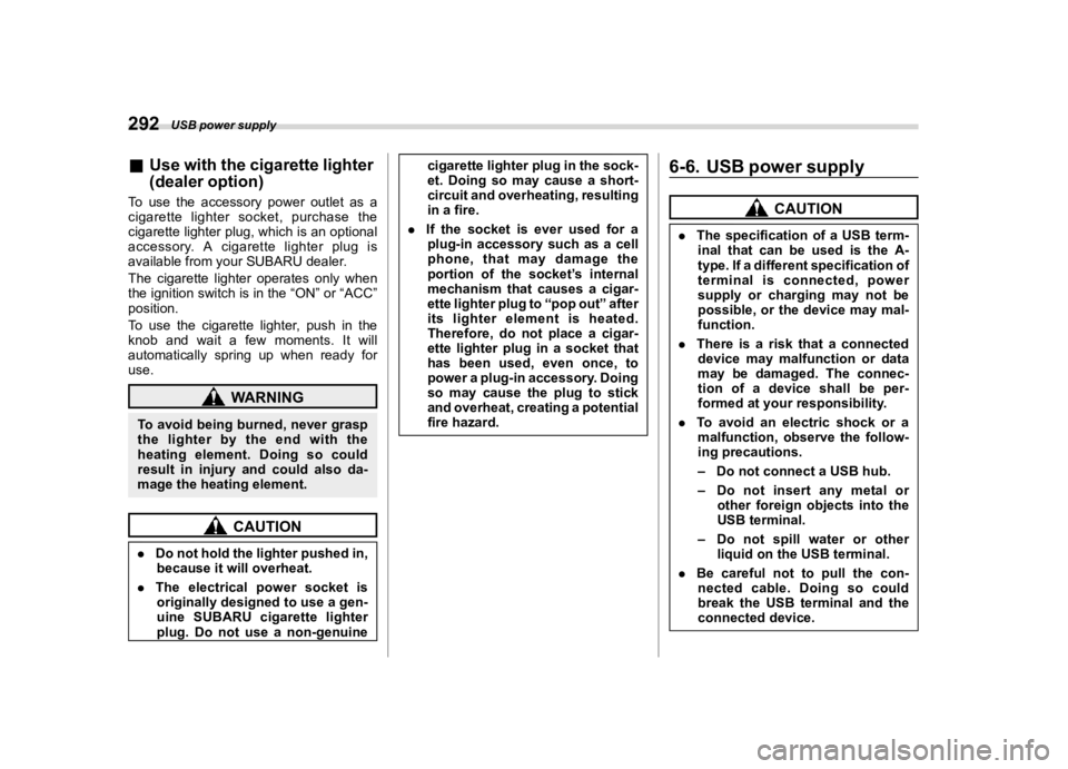 SUBARU FORESTER 2022  Owners Manual �������
