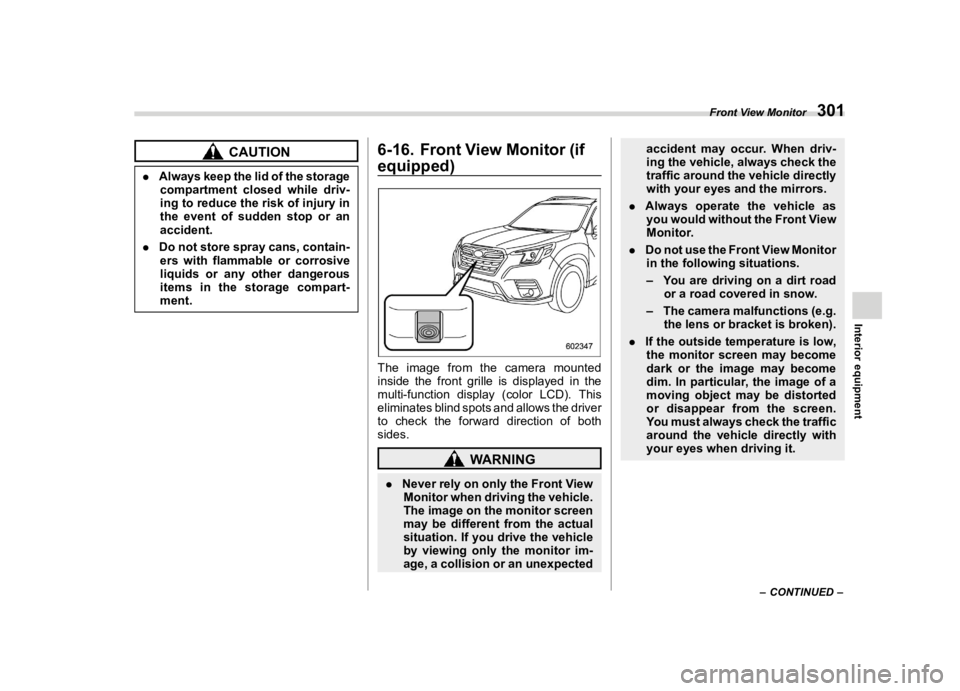 SUBARU FORESTER 2022  Owners Manual �������
