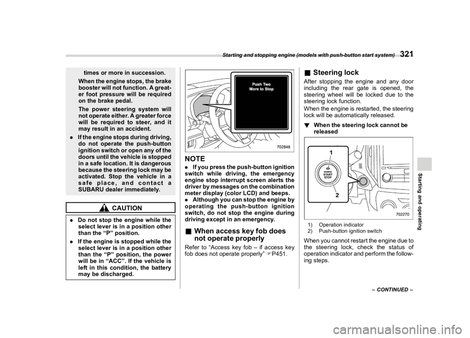 SUBARU FORESTER 2022  Owners Manual �������
