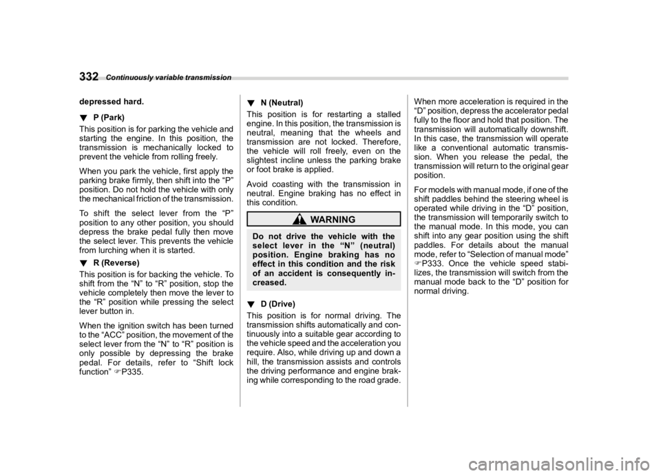SUBARU FORESTER 2022  Owners Manual �������
