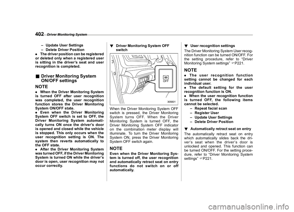 SUBARU FORESTER 2022  Owners Manual �������
