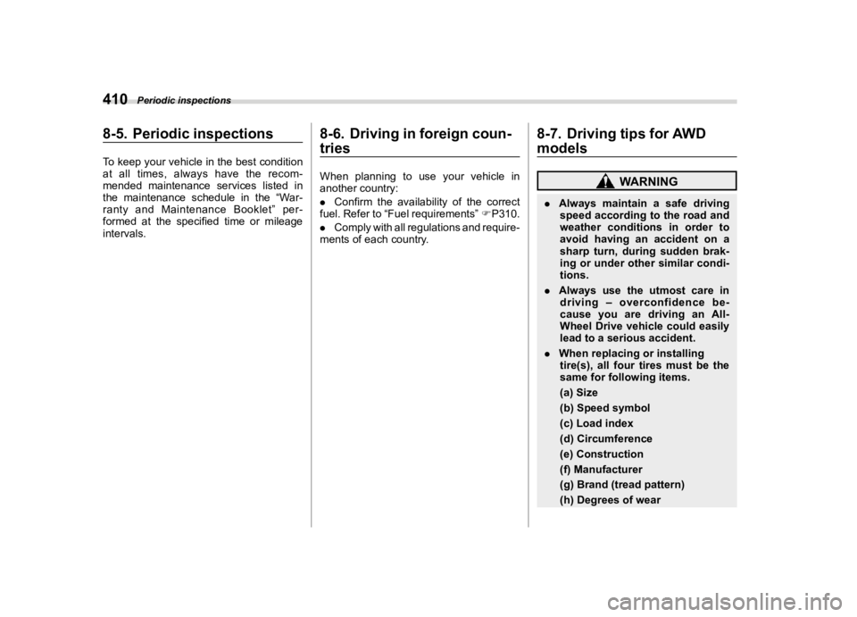 SUBARU FORESTER 2022  Owners Manual �������
