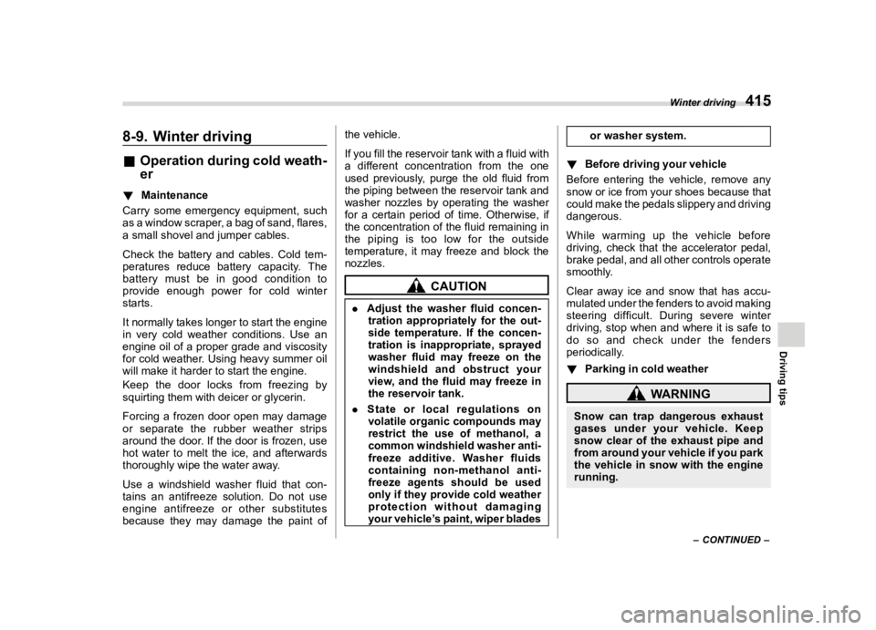 SUBARU FORESTER 2022  Owners Manual �������
