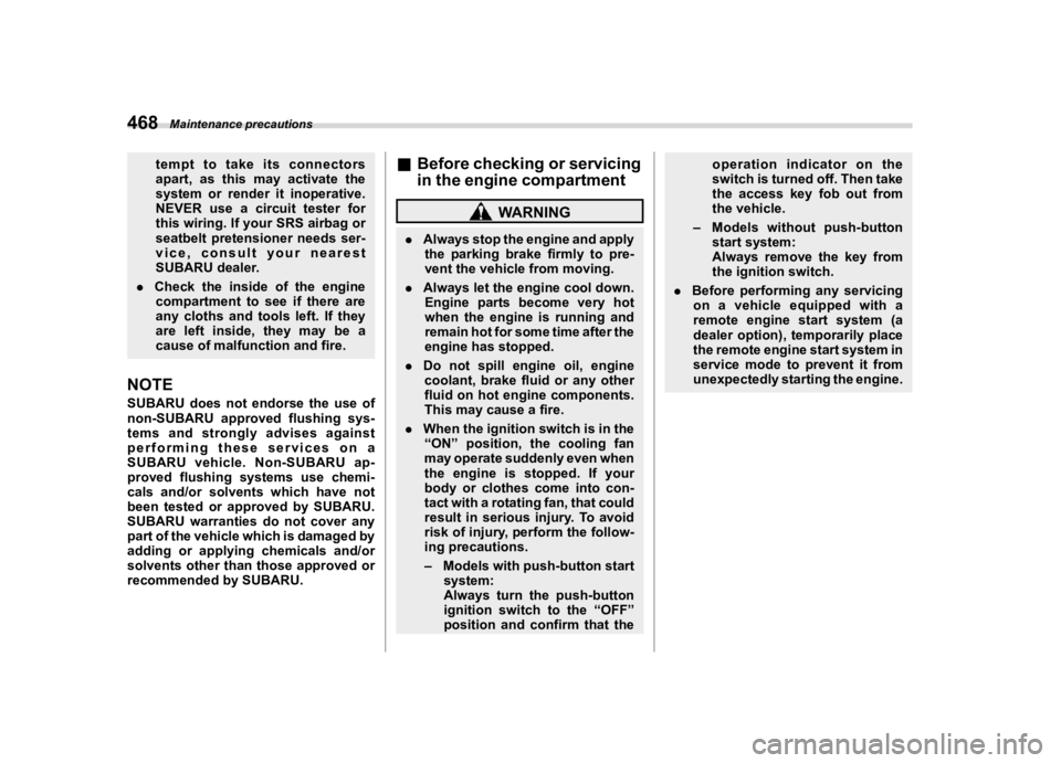 SUBARU FORESTER 2022  Owners Manual �������
