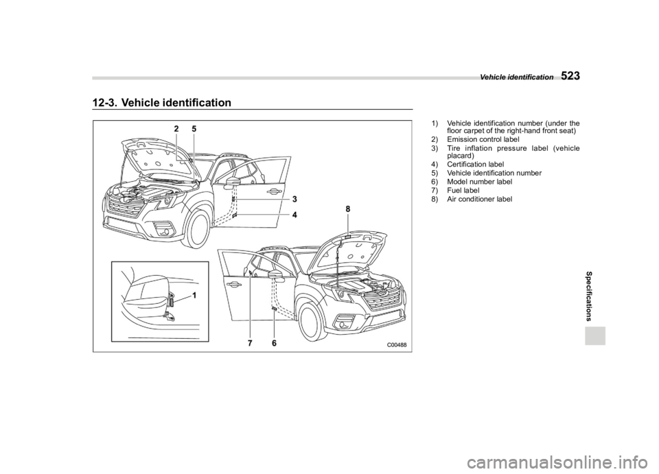 SUBARU FORESTER 2022  Owners Manual �������
