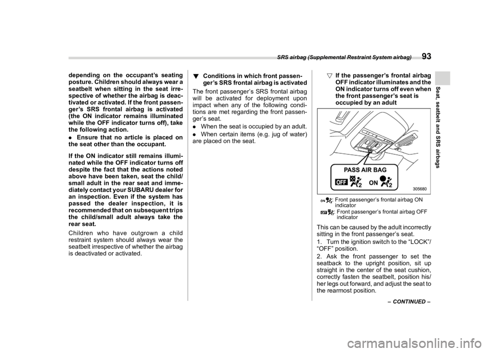 SUBARU FORESTER 2022  Owners Manual ������
