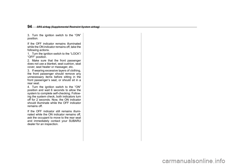 SUBARU FORESTER 2022  Owners Manual ������
