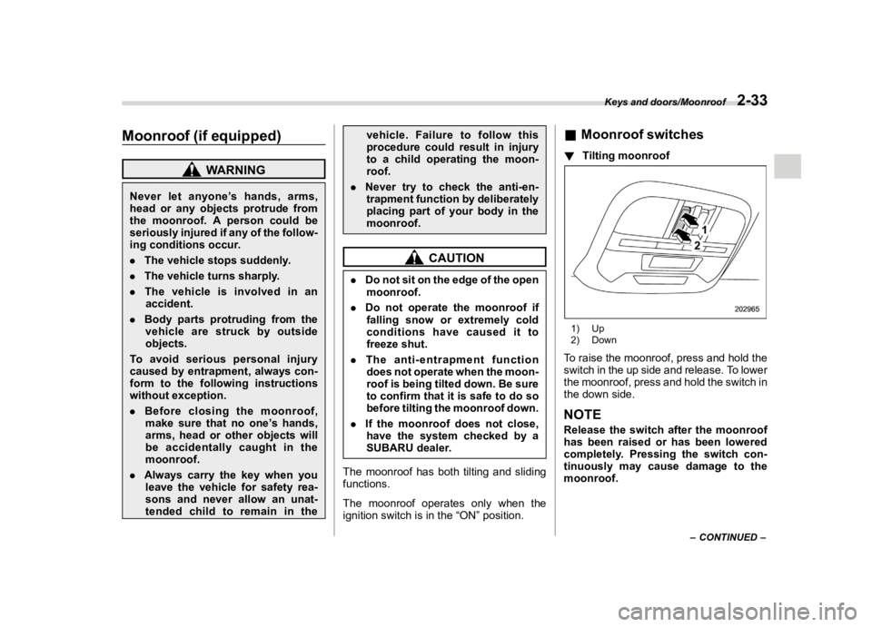 SUBARU CROSSTREK 2022  Owners Manual �������
