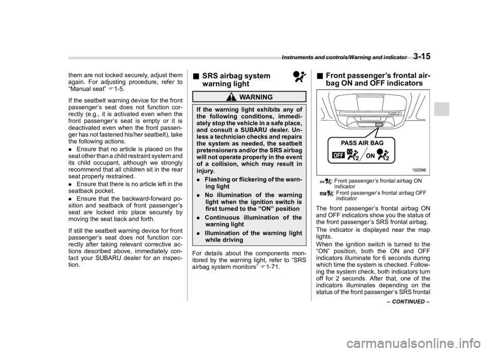 SUBARU IMPREZA 2022  Owners Manual �������
