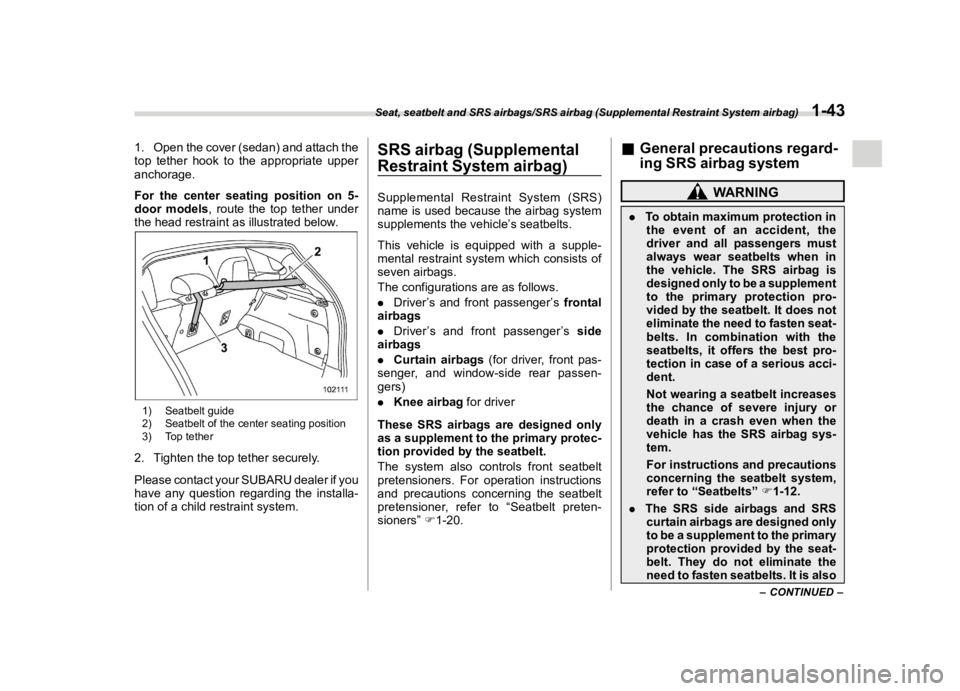 SUBARU IMPREZA 2022  Owners Manual ������
