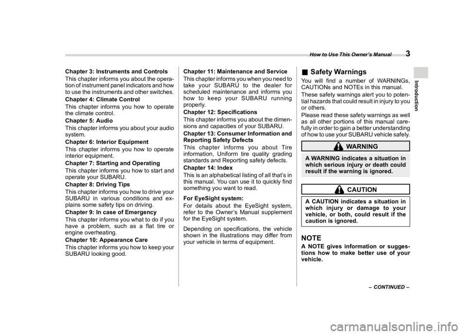 SUBARU OUTBACK 2021  Owners Manual �����
