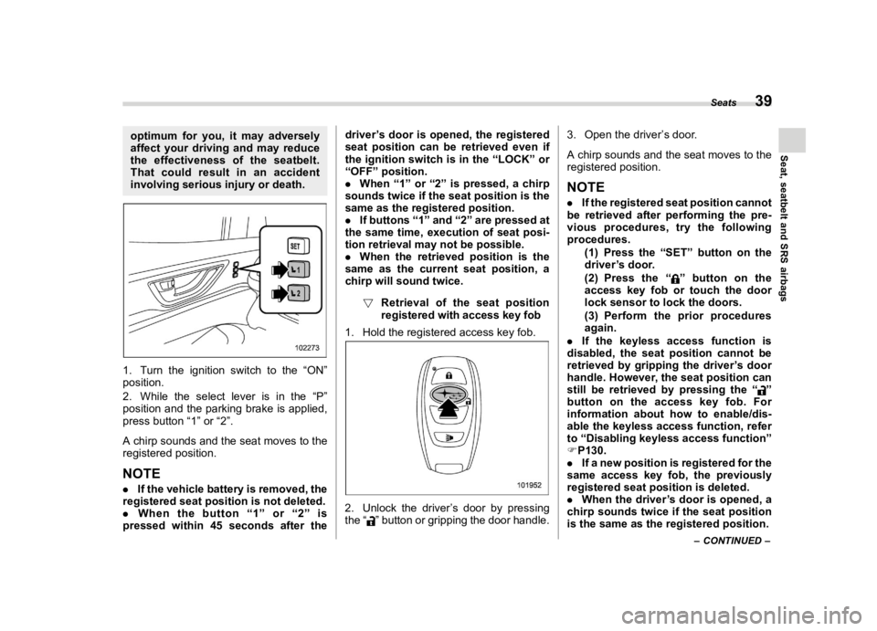 SUBARU ASCENT 2021  Owners Manual ������
