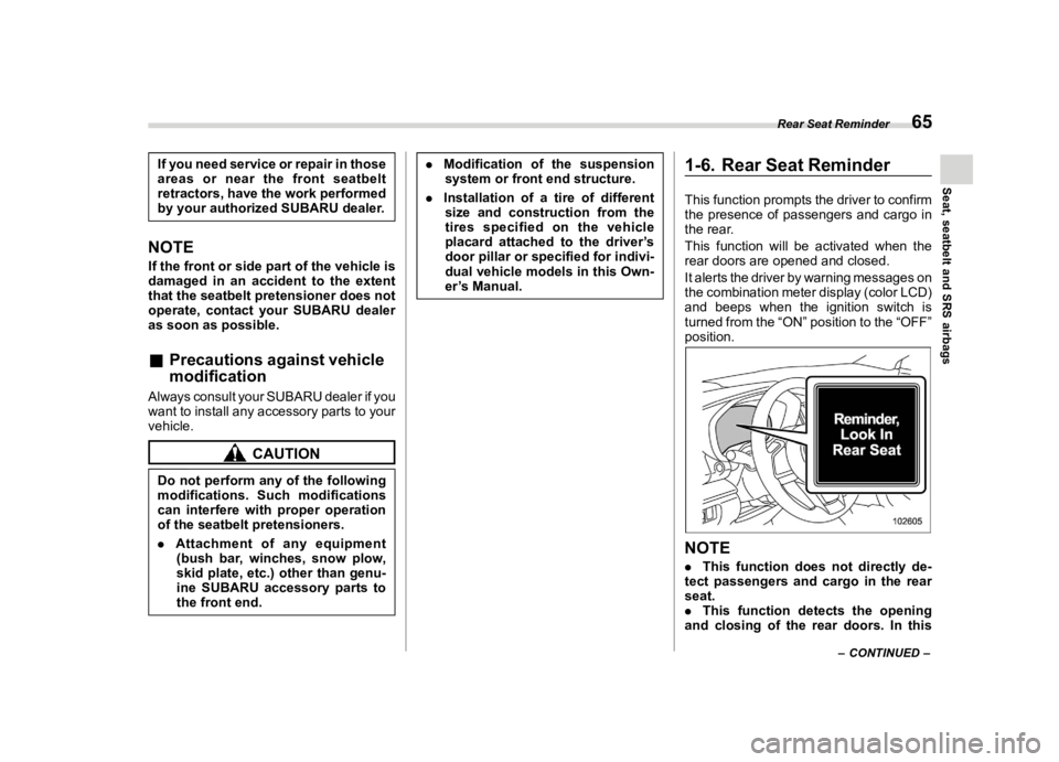 SUBARU ASCENT 2021  Owners Manual ������
