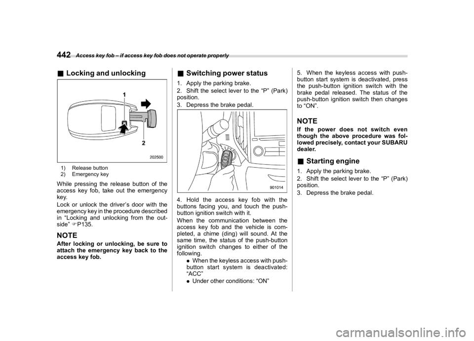 SUBARU FORESTER 2021  Owners Manual �������
