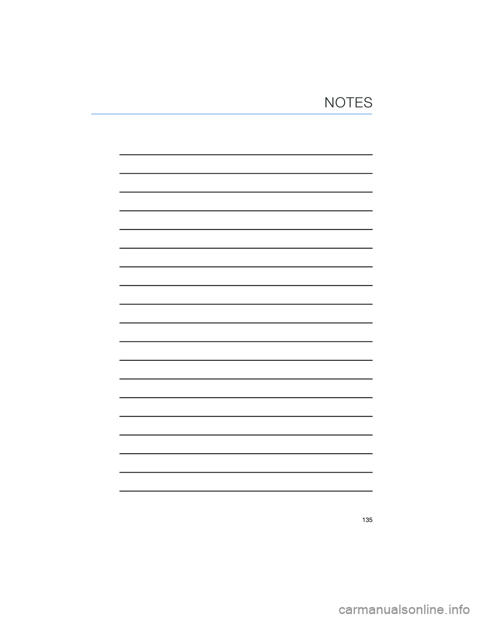 SUBARU FORESTER 2021  Getting Started Guide NOTES
135 