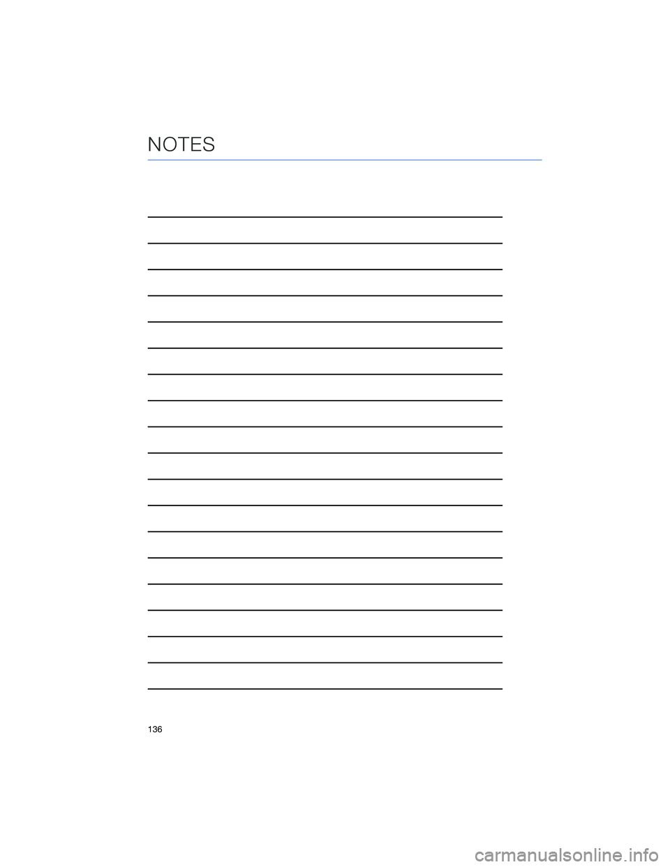 SUBARU FORESTER 2021  Getting Started Guide NOTES
136 