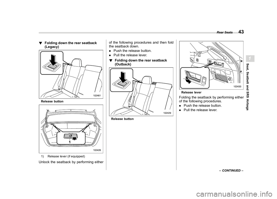 SUBARU LEGACY 2021  Owners Manual ������
