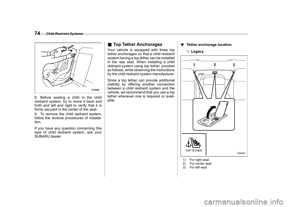 SUBARU LEGACY 2021  Owners Manual ������
