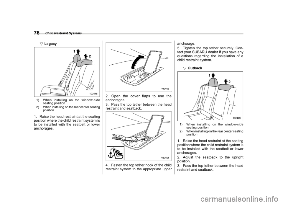 SUBARU LEGACY 2021  Owners Manual ������
