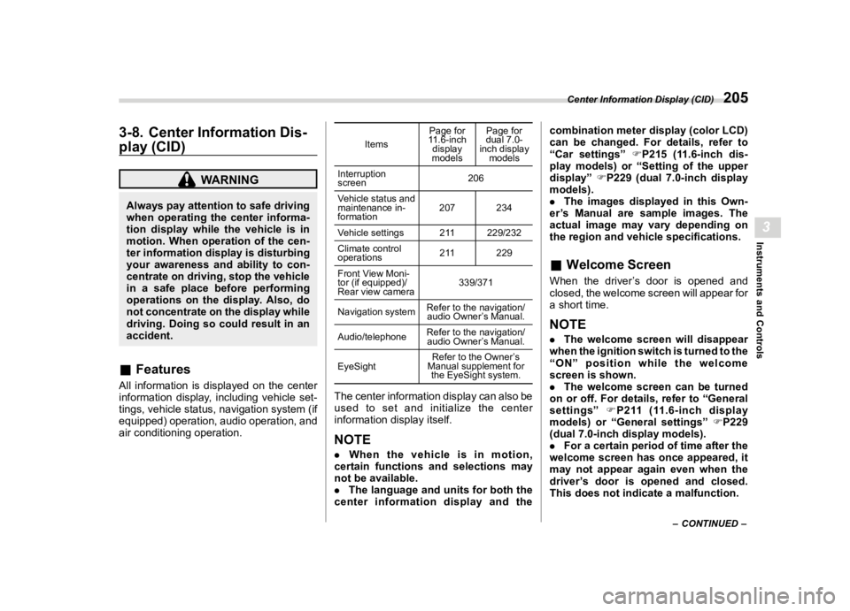 SUBARU LEGACY 2020  Owners Manual �������
