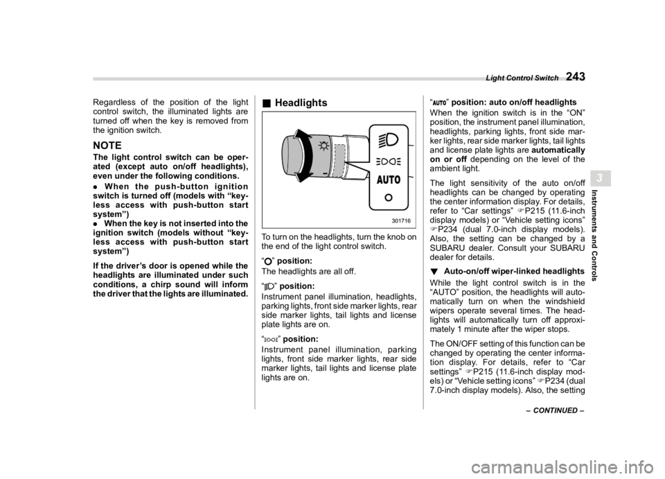 SUBARU LEGACY 2020  Owners Manual �������
