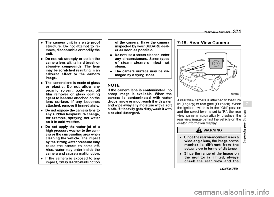 SUBARU LEGACY 2020  Owners Manual �������
