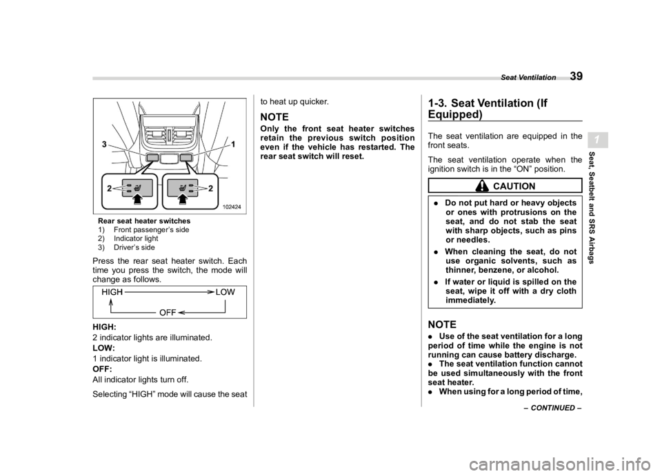 SUBARU LEGACY 2020  Owners Manual ������
