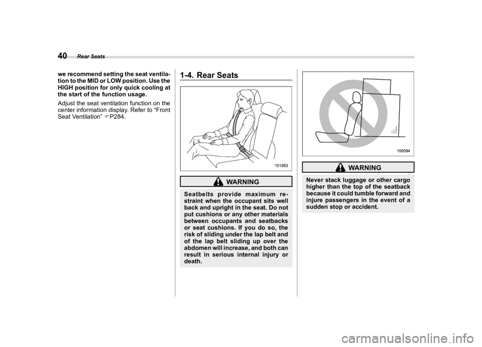 SUBARU LEGACY 2020  Owners Manual ������
