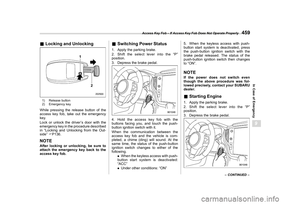 SUBARU LEGACY 2020  Owners Manual �������
