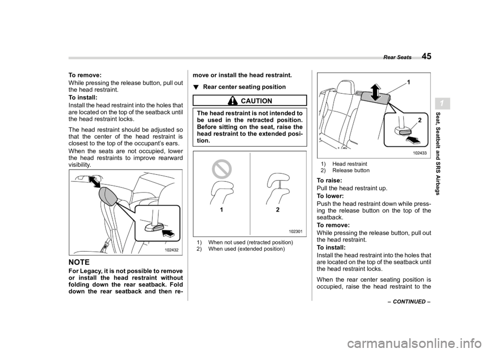 SUBARU LEGACY 2020  Owners Manual ������
