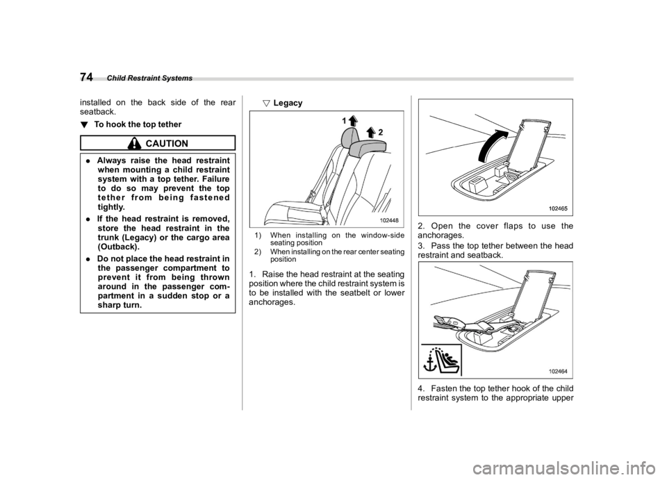 SUBARU LEGACY 2020  Owners Manual ������
