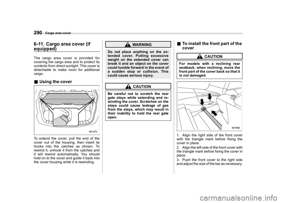 SUBARU FORESTER 2020  Owners Manual �������
