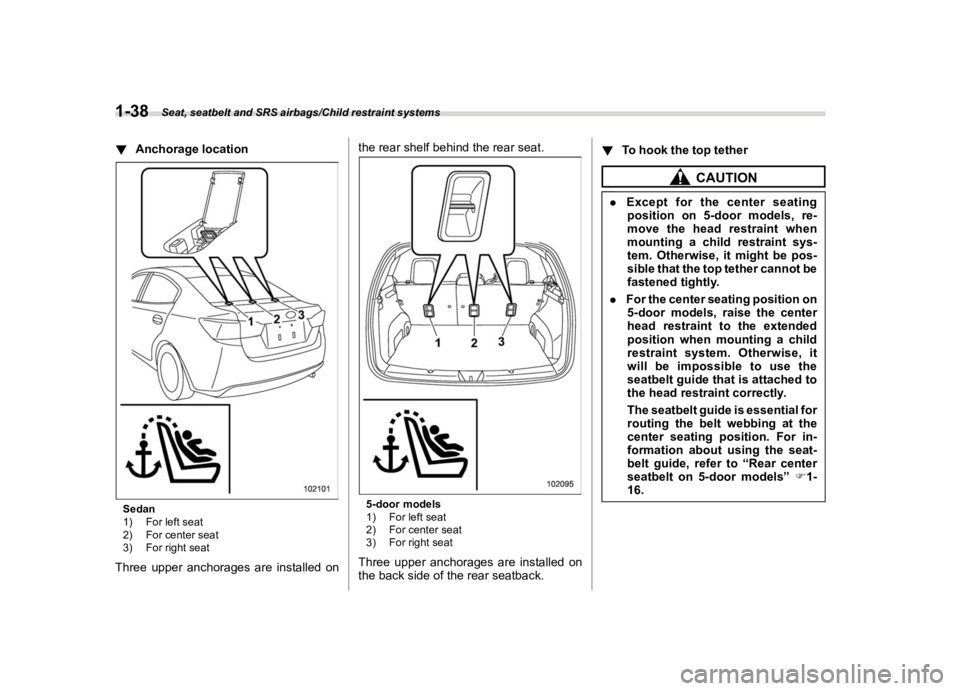 SUBARU IMPREZA 2020  Owners Manual ������
