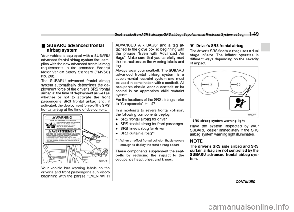 SUBARU IMPREZA 2020  Owners Manual ������
