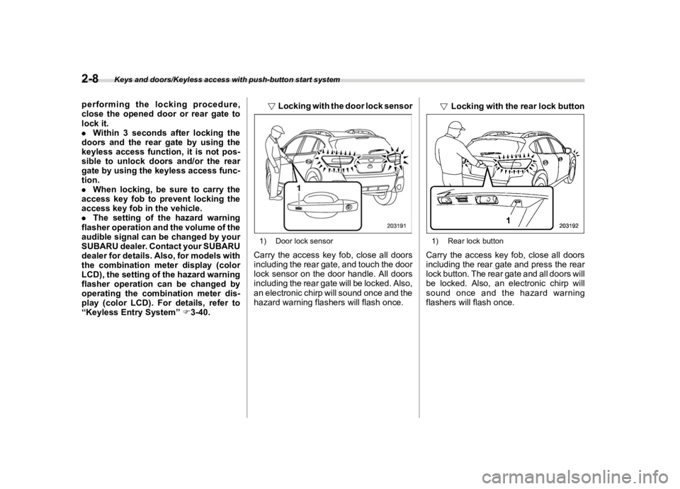 SUBARU CROSSTREK 2020  Owners Manual �������
