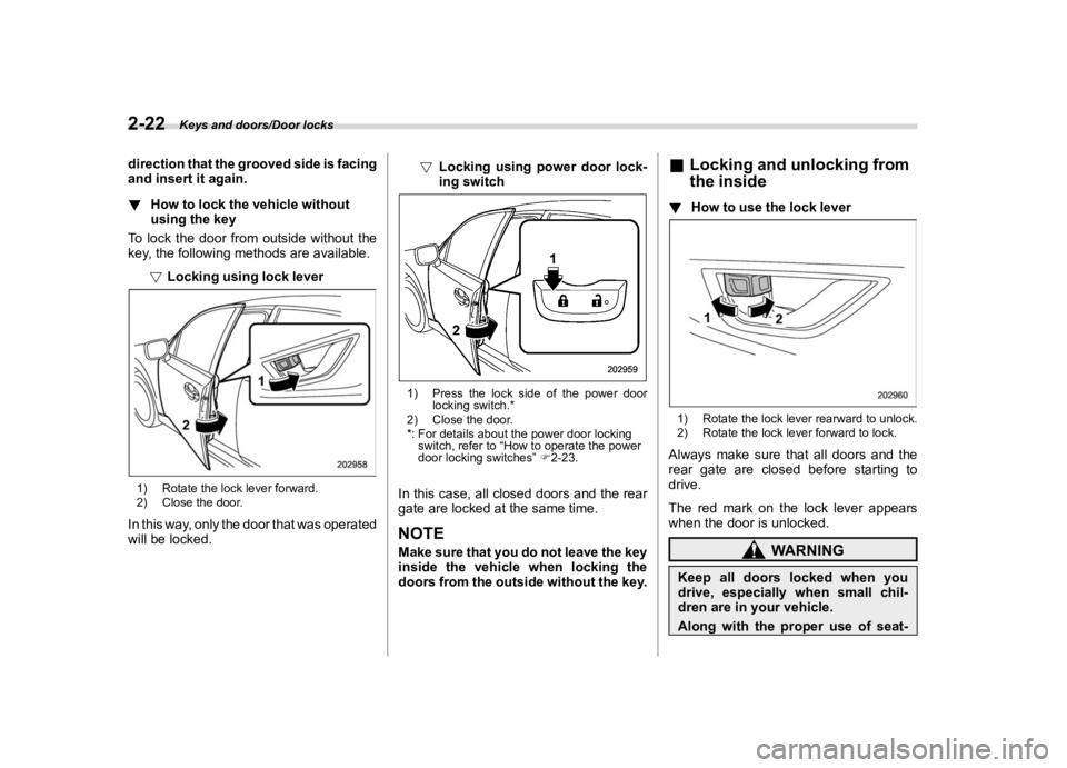 SUBARU CROSSTREK 2020  Owners Manual �������
