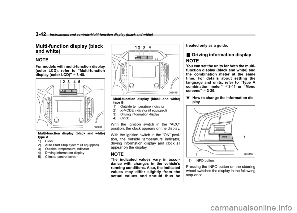 SUBARU CROSSTREK 2020  Owners Manual �������
