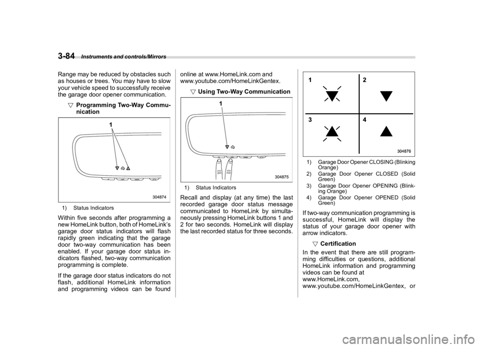 SUBARU CROSSTREK 2020  Owners Manual �������
