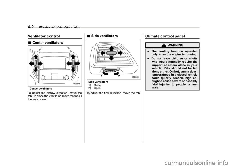 SUBARU CROSSTREK 2020  Owners Manual �������
