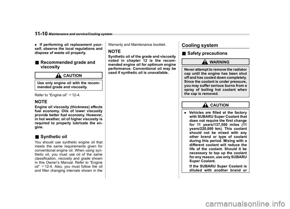 SUBARU CROSSTREK 2020  Owners Manual �������
