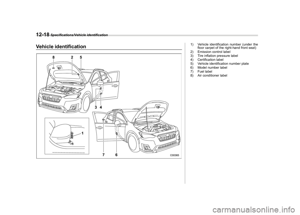 SUBARU CROSSTREK 2020  Owners Manual �������
