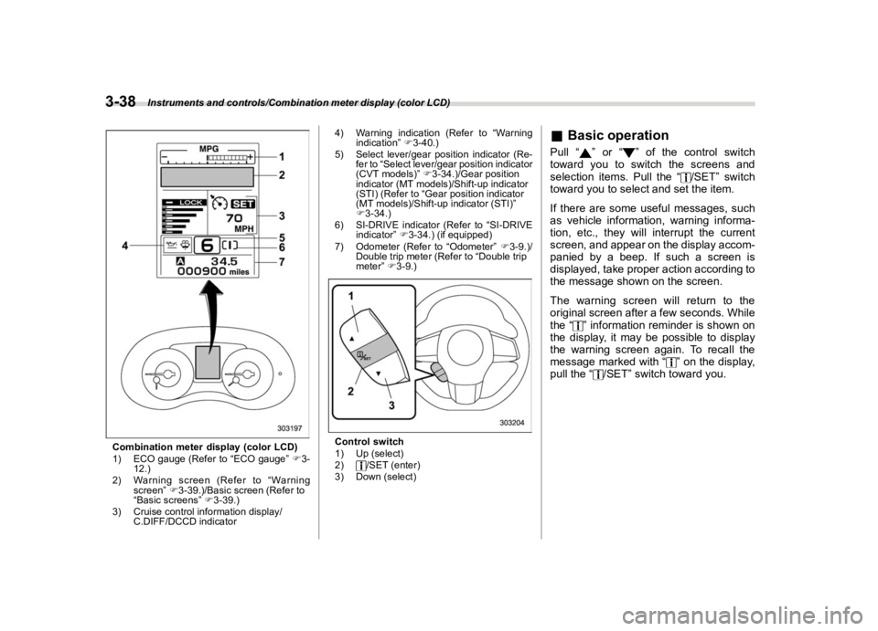 SUBARU WRX 2020  Owners Manual �������
