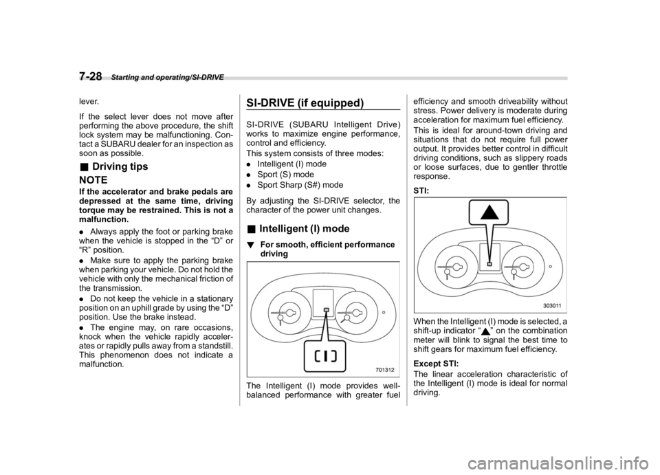 SUBARU WRX 2020  Owners Manual �������
