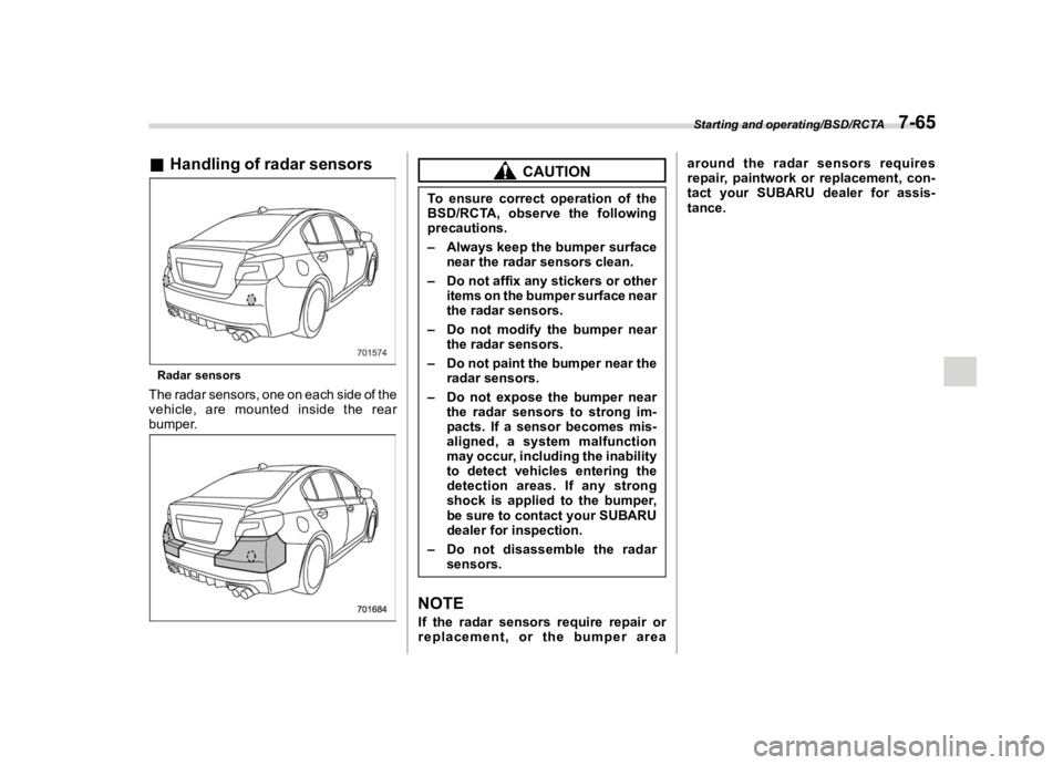 SUBARU WRX 2020  Owners Manual �������

