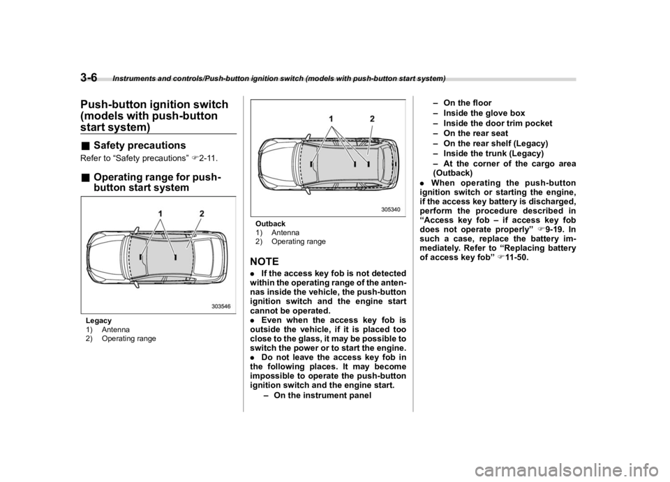 SUBARU OUTBACK 2019  Owners Manual �������
