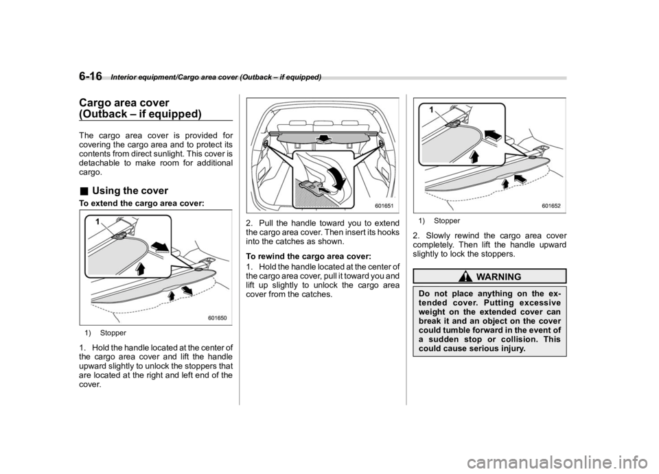 SUBARU OUTBACK 2019  Owners Manual �������
