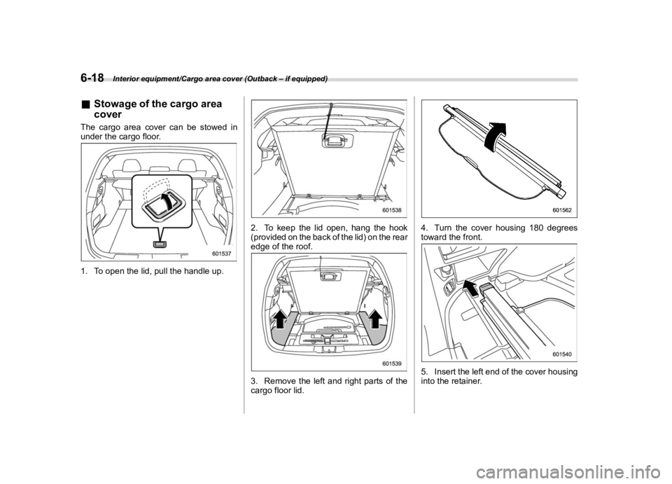 SUBARU OUTBACK 2019  Owners Manual �������
