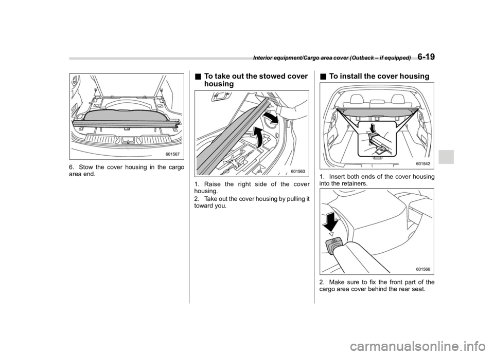 SUBARU OUTBACK 2019  Owners Manual �������
