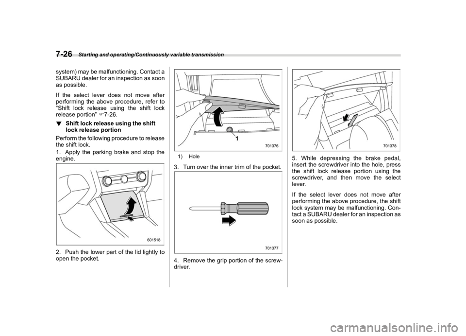 SUBARU OUTBACK 2019  Owners Manual �������
